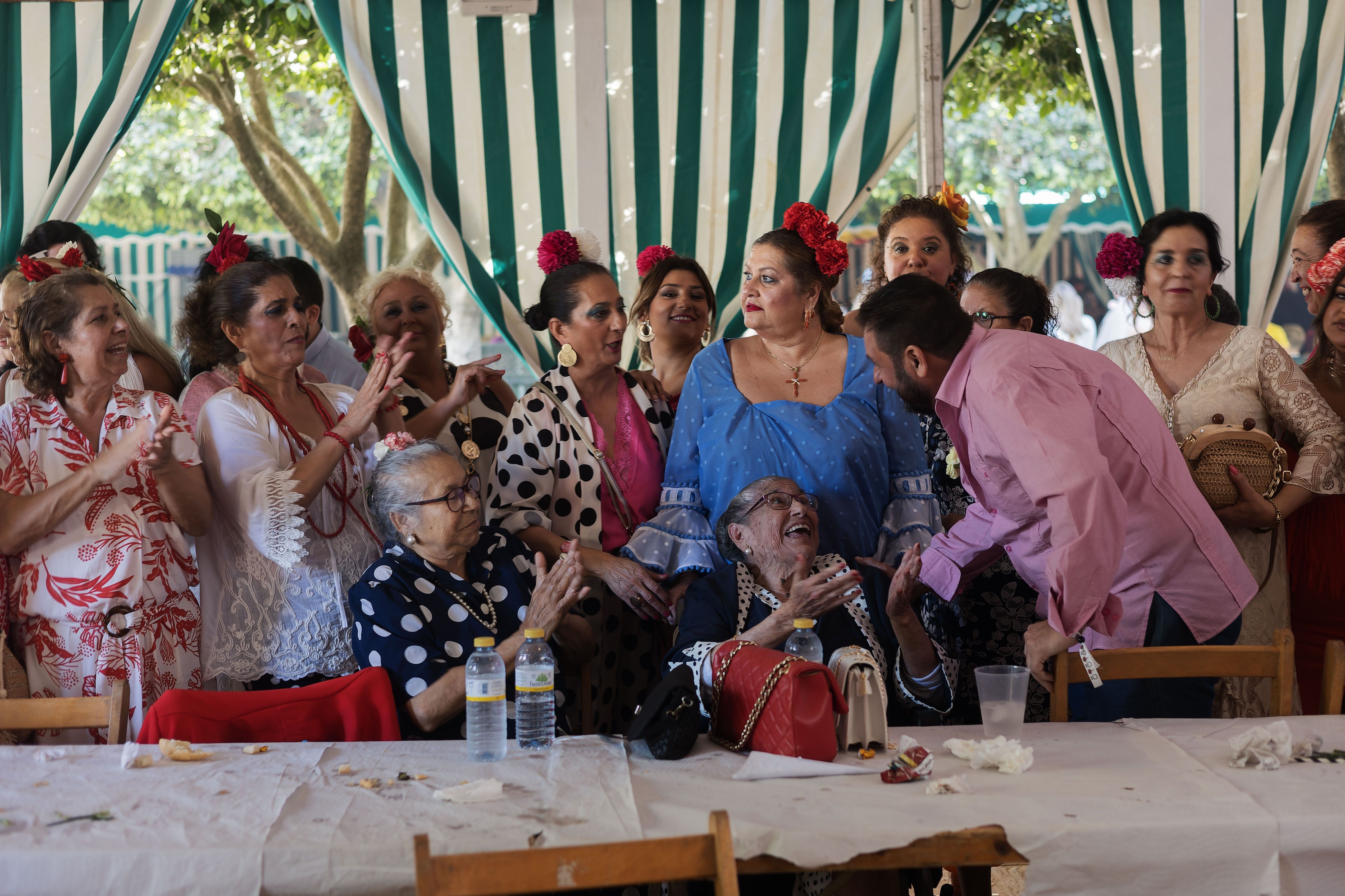Ambiente en el Real de la Feria del Caballo el pasado año.