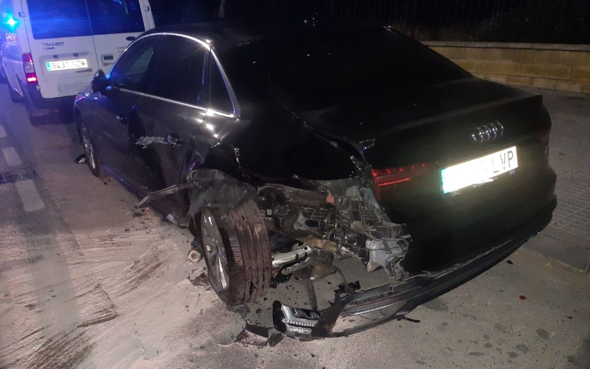 Uno de los accidentes de tráfico ocurridos en Jerez esta semana. 