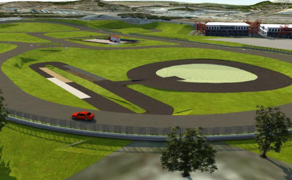 Recreación de la futura pista de pruebas del Centro de Innovación del Motor en el Circuito de de Jerez.