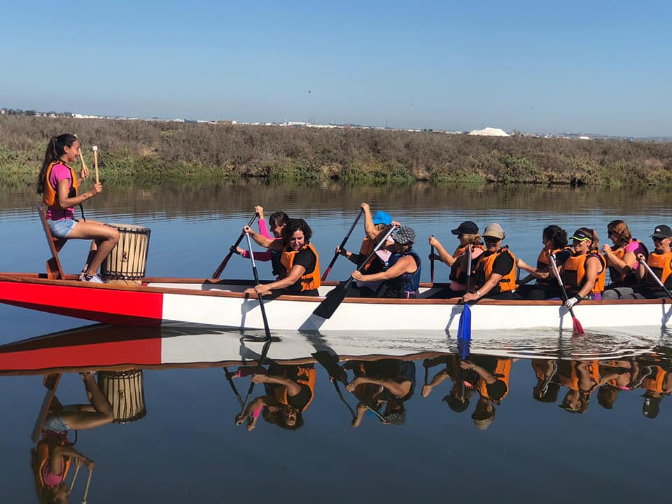 Las componentes del equipo chiclanero en una foto de Facebook.