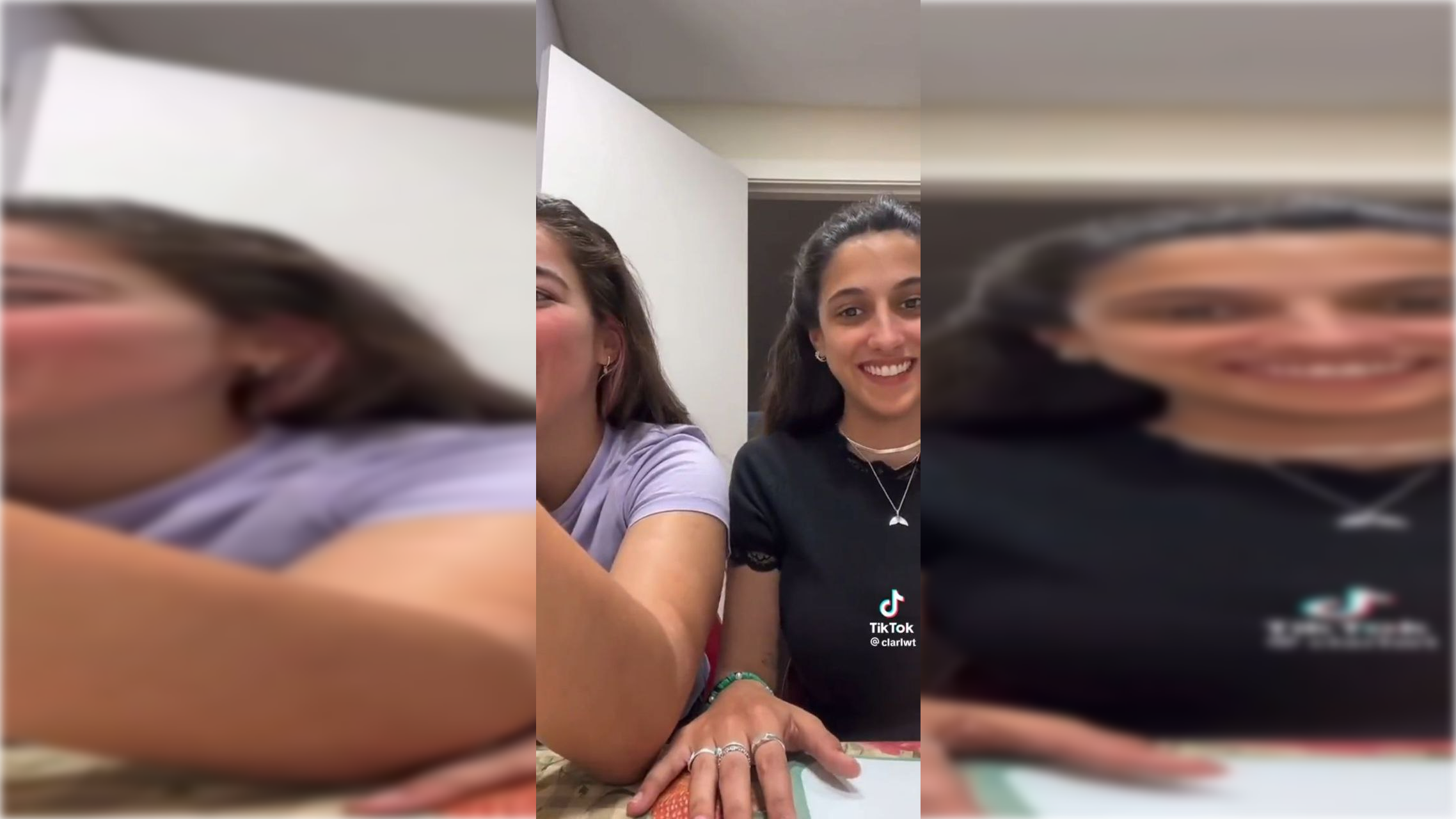 Clara contando su experiencia en Zara.