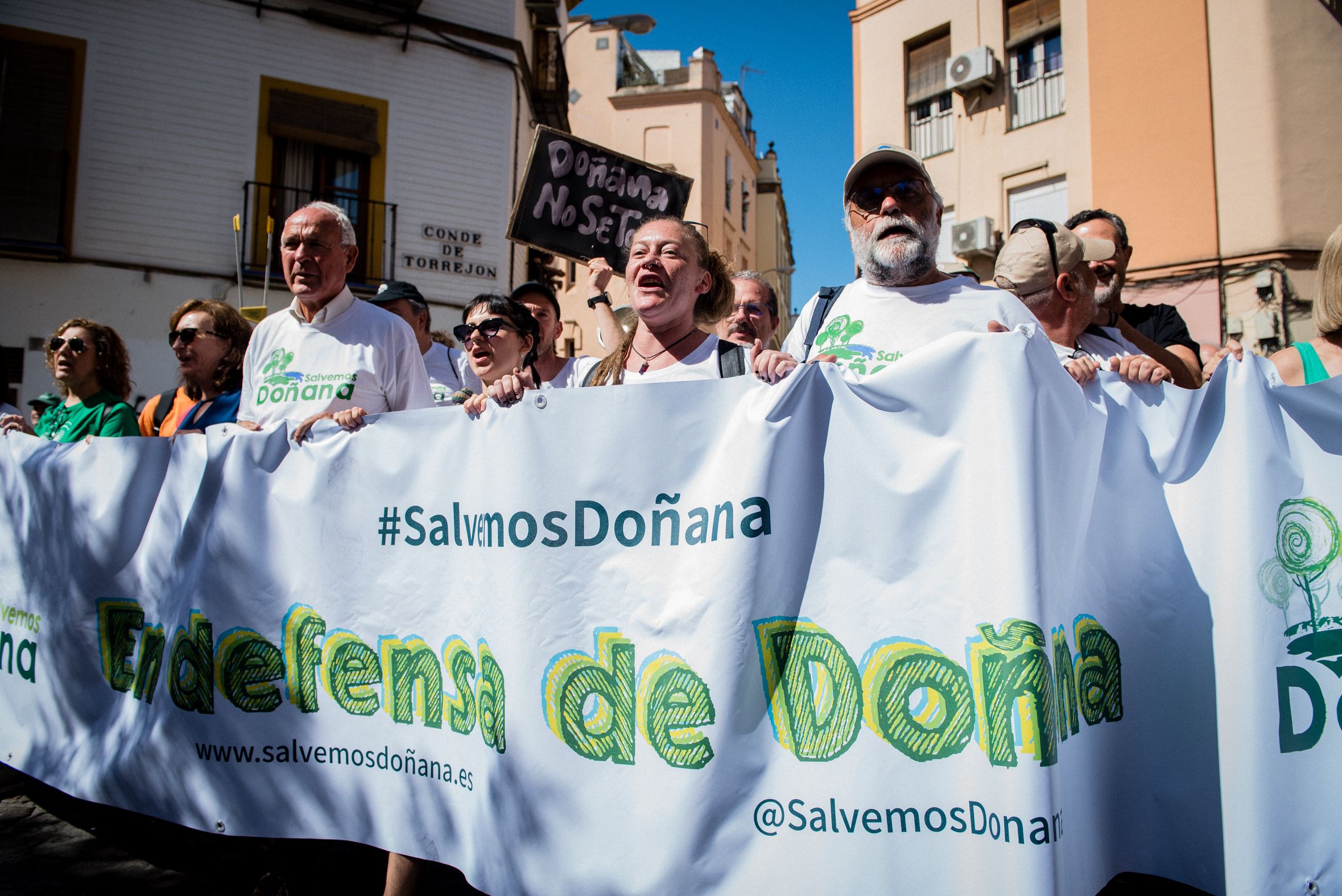 Manifestación en defensa de Doñana.
