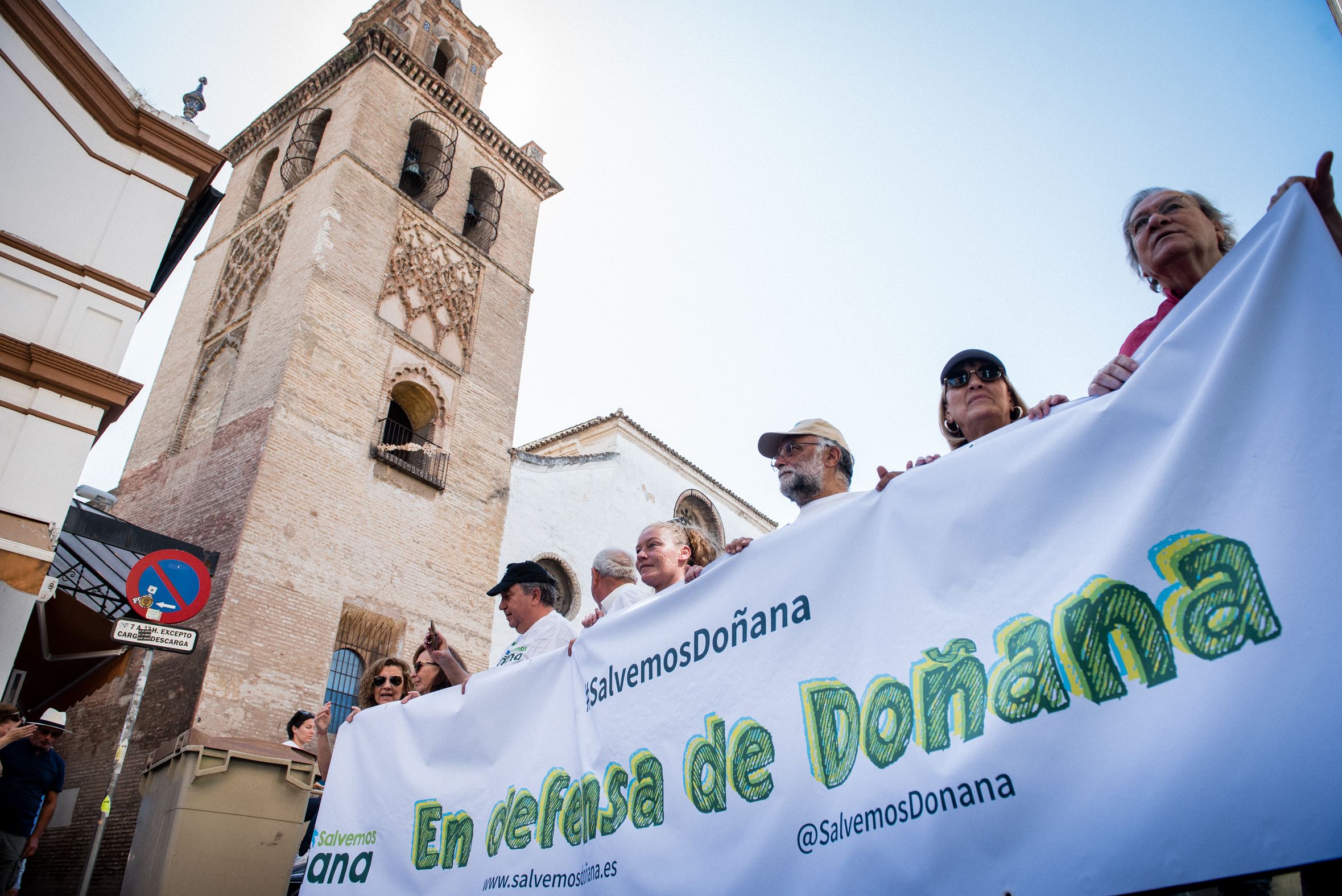 Manifestación para salvar Doñana, hace unas semanas en Sevilla.