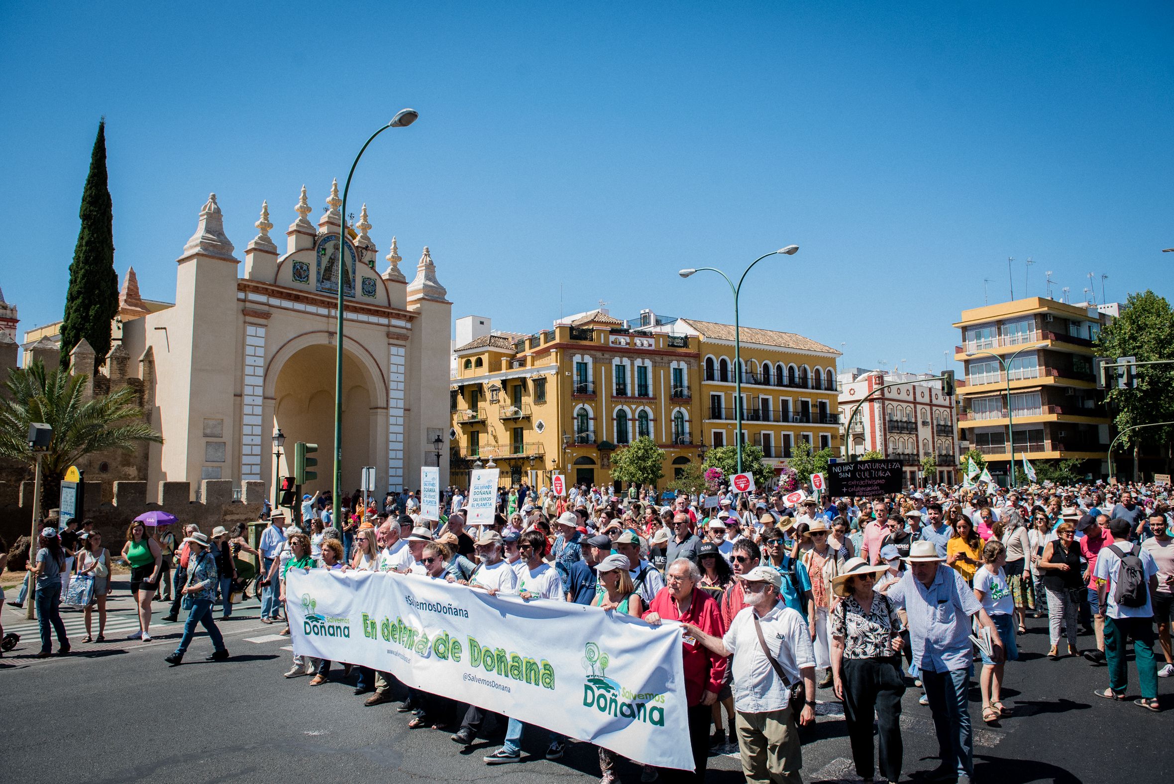 Manifestación en defensa de Doñana.