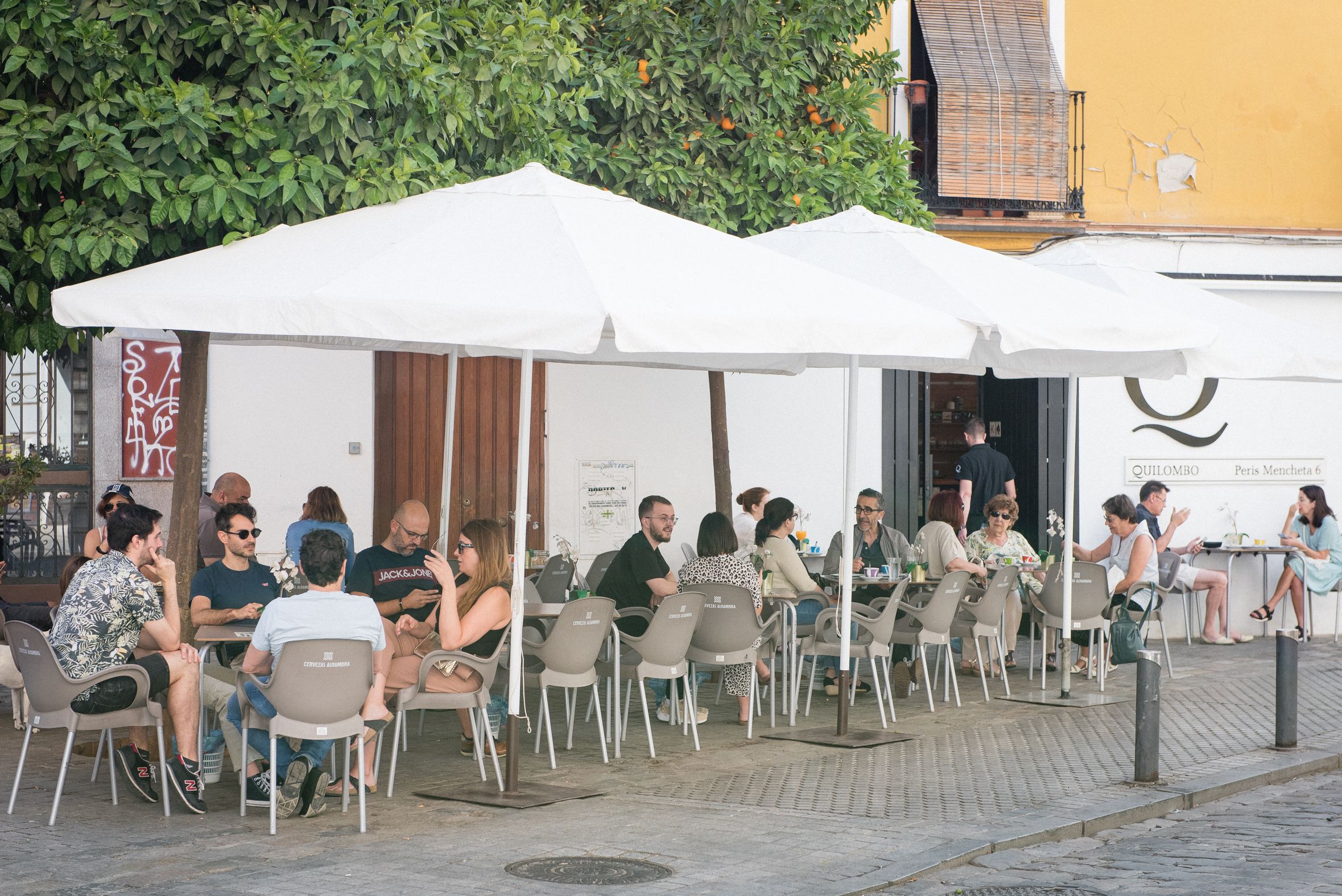 Una terraza en Sevilla.