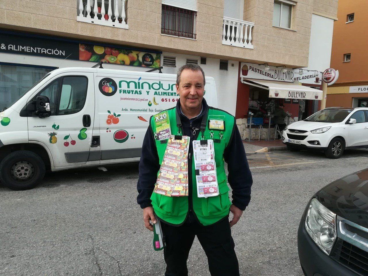 El cuponero roteño que ha repartido la suerte. FOTO: ONCE