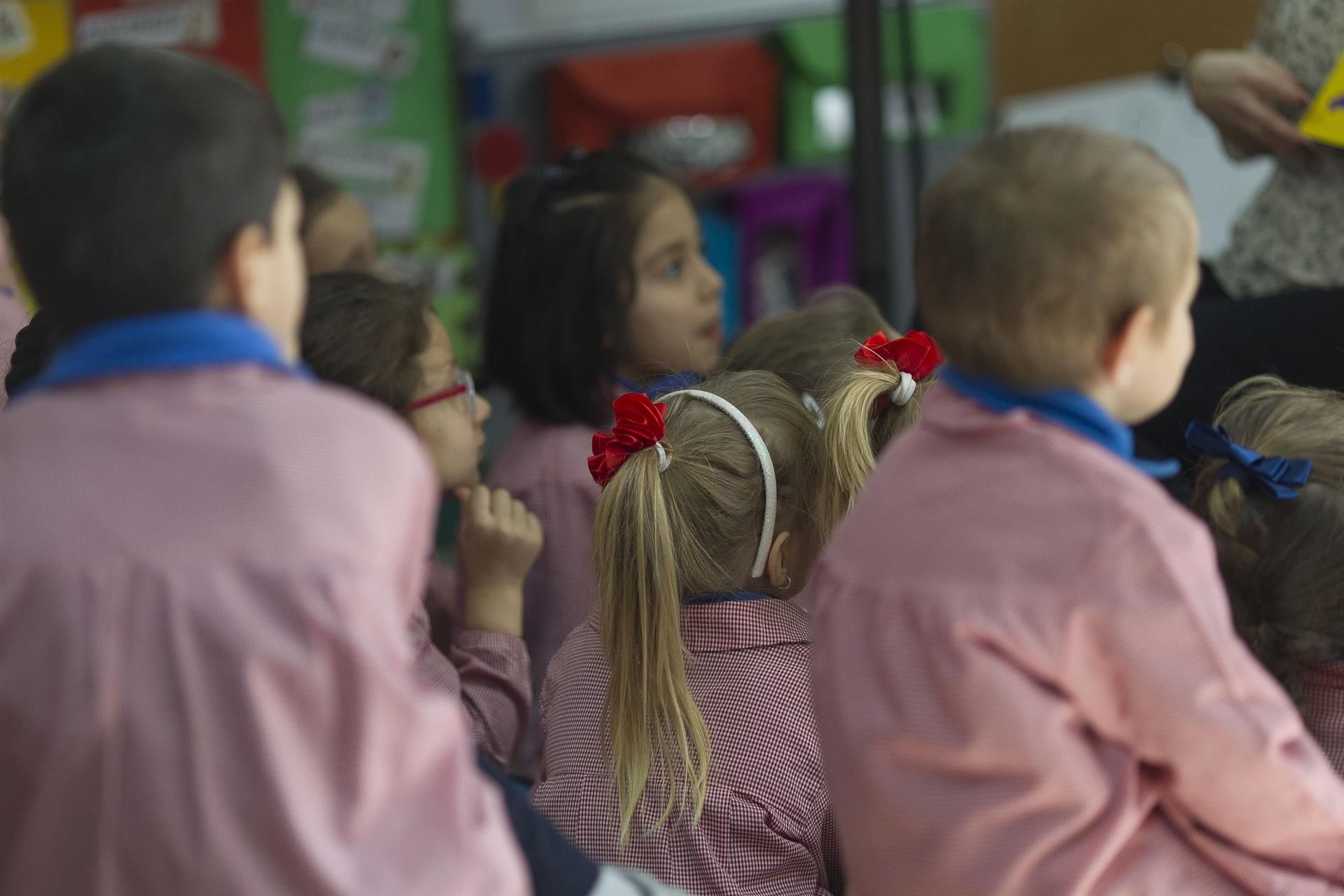 Escolares, en una imagen de archivo. FOTO: EP