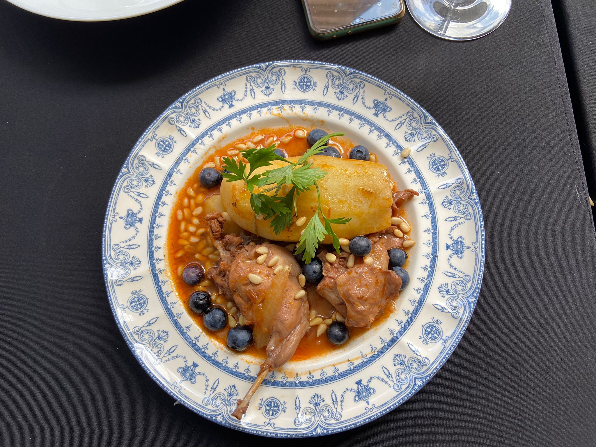 Uno de los platos del concurso de cocina de caza que se celebra en Arcos.