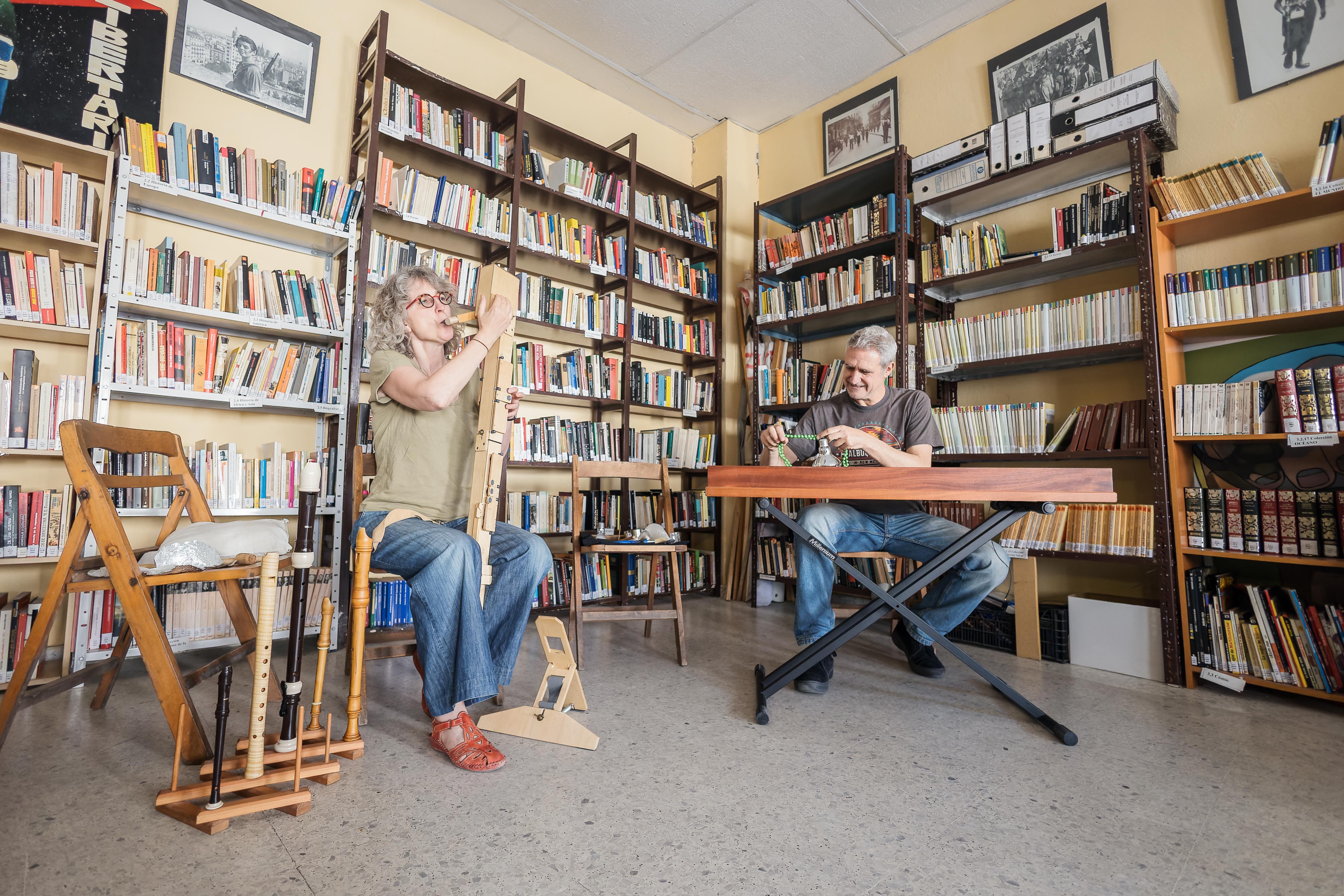 Bárbara Sela y Alejandro Rojas Marcos, durante un ensayo, este mismo viernes. 