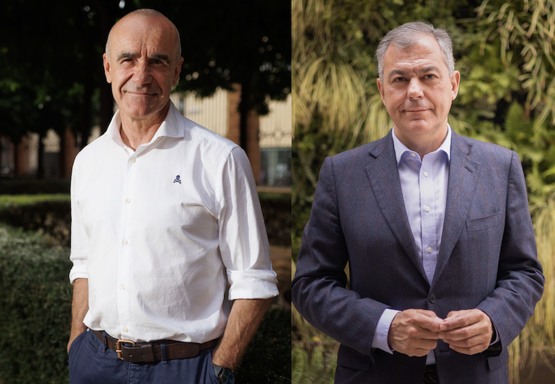 Antonio Muñoz (PSOE) y José Luis Sanz (PP), principales candidatos a ostentar la Alcaldía de Sevilla.
