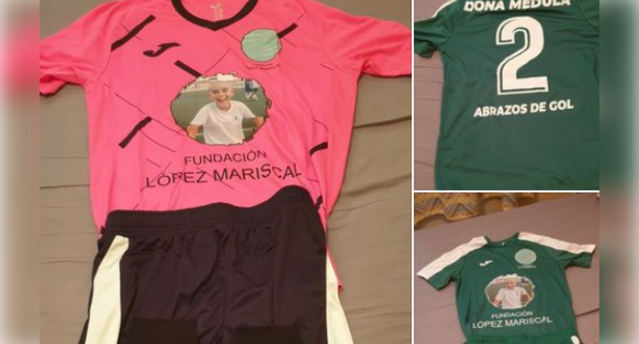 Estas son las equipaciones que lucirá este equipo solidario de fútbol base.