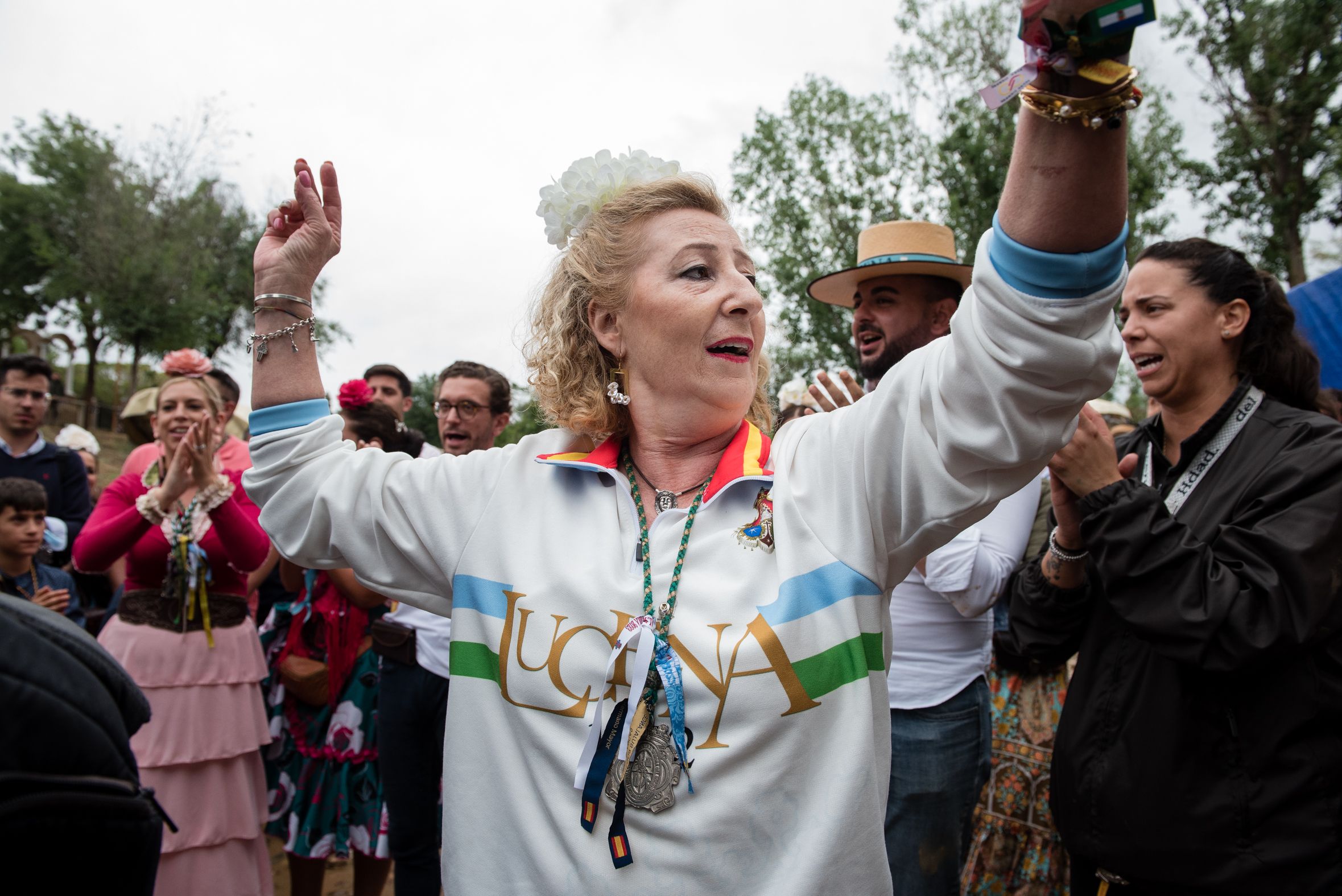 Hermandades de Lucena y de Málaga a su paso por el río Quema 