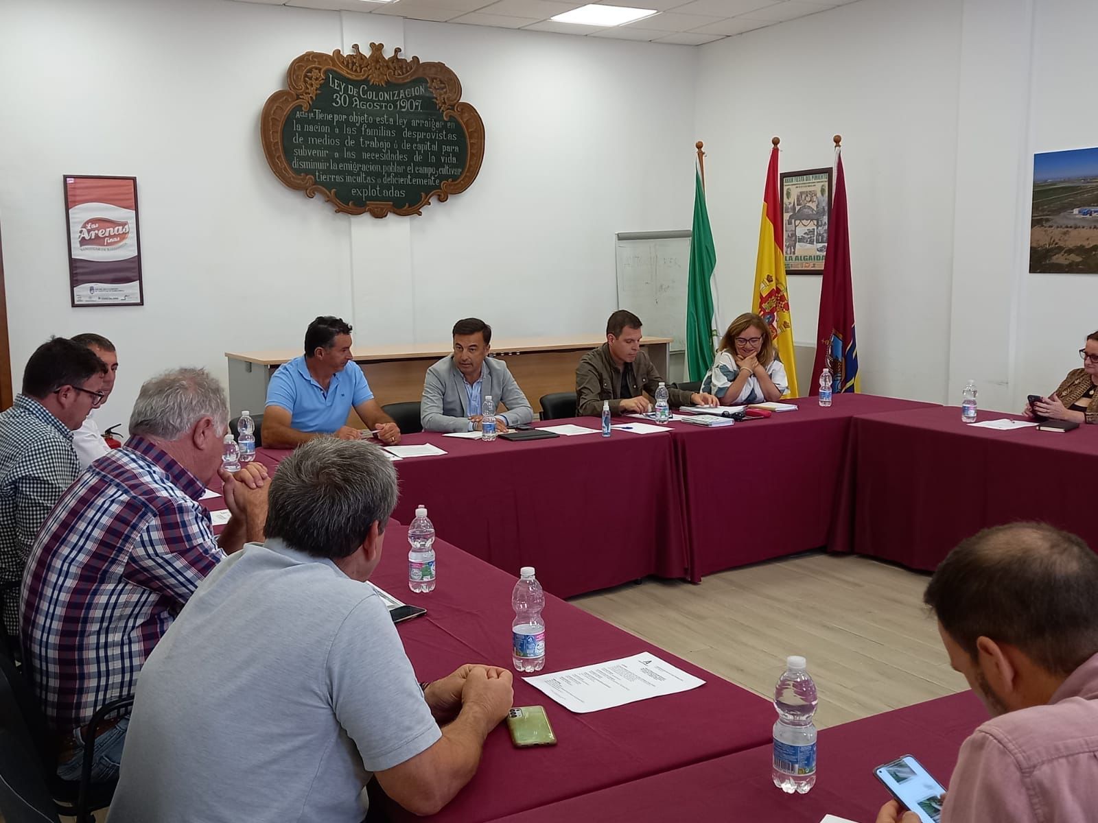Reunión de la comunidad de regantes Monte Algaida, de Sanlúcar.