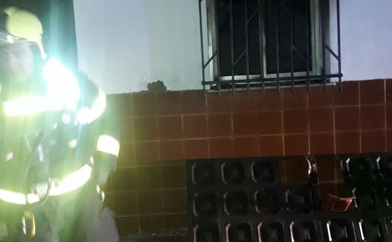 La casa incenciada en La Barca.