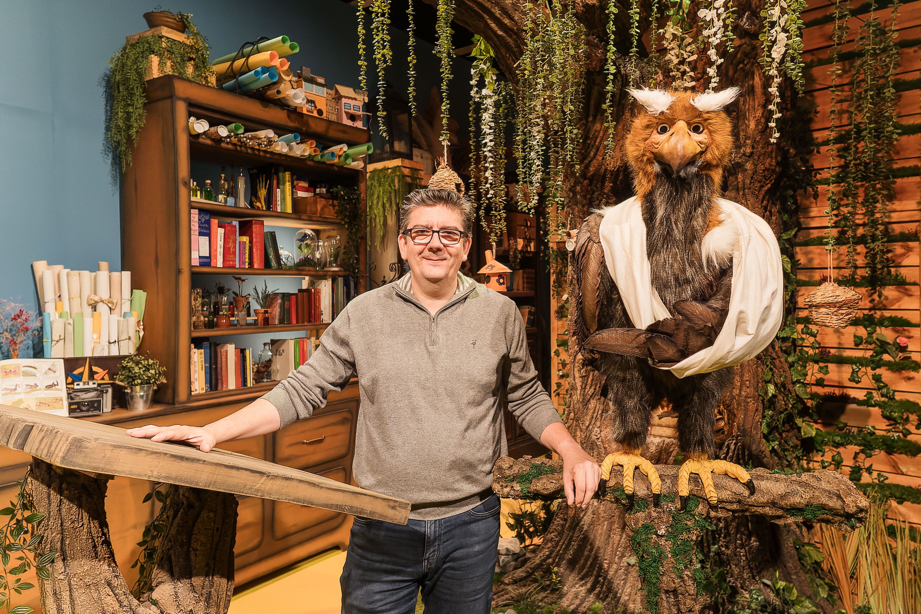 El jerezano Javier Curtido, en el plató tras la entrevista con lavozdelsur.es.