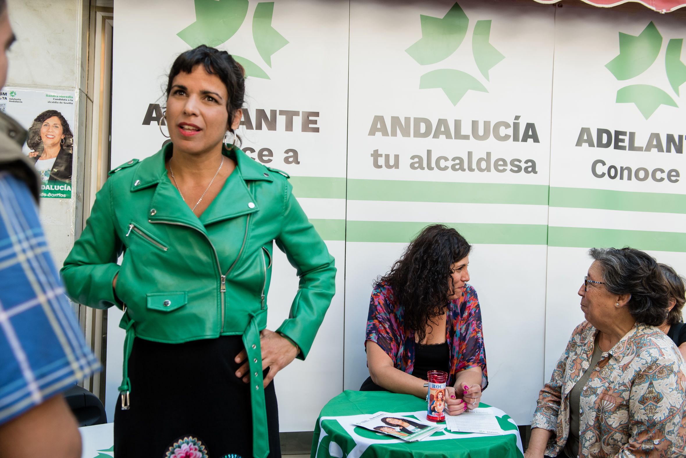 Teresa Rodríguez en un acto para las municipales.
