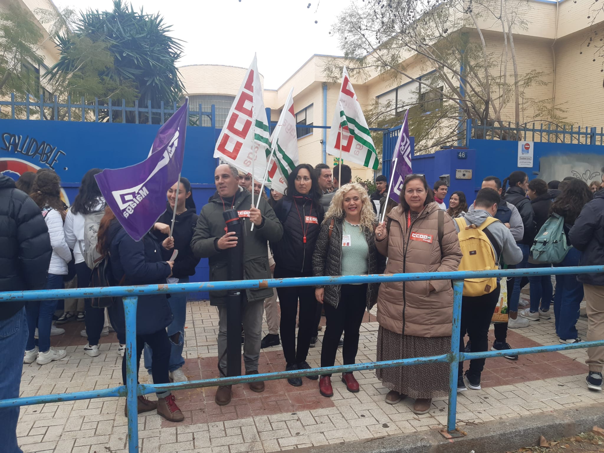 Movilizaciones de CCOO en Málaga. 