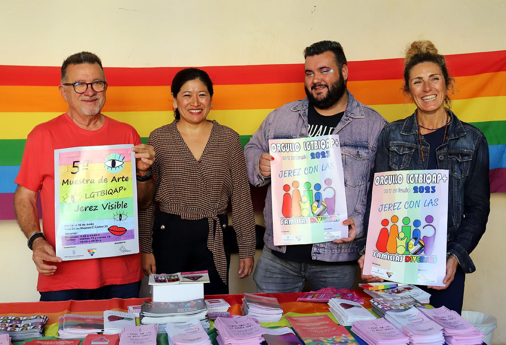 Presentación del cartel del Día del Orgullo LGTBIQAP+ en Jerez. 