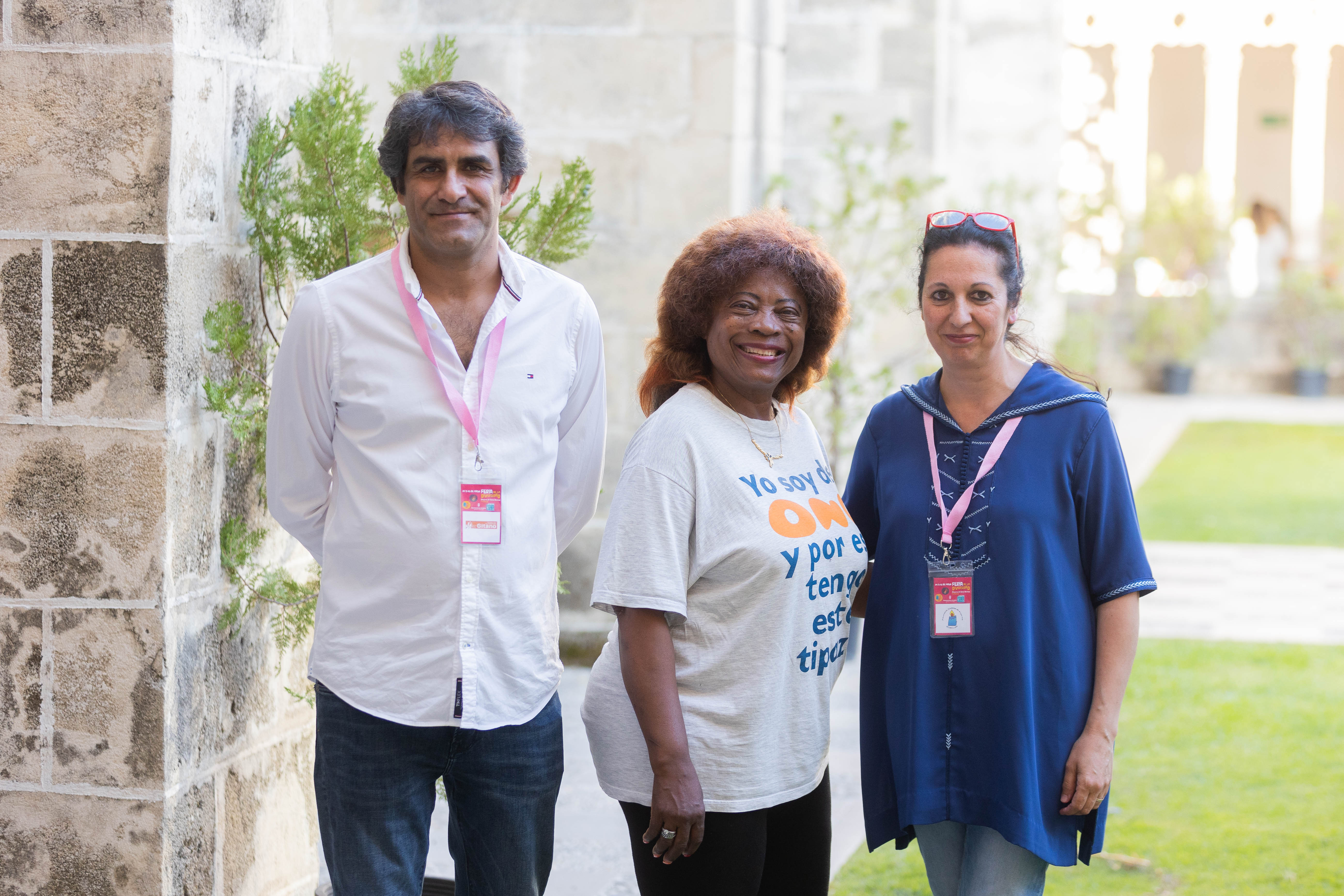 Juan, Juliette y Patricia comparten sus reflexiones sobre el racismo cotidiano que sufren en la Feria de la Diversidad en Jerez, en días pasados. 