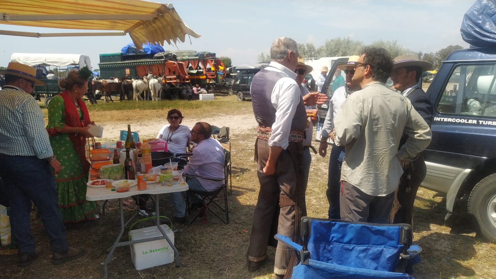 La inédita parada para el almuerzo en Palacio.