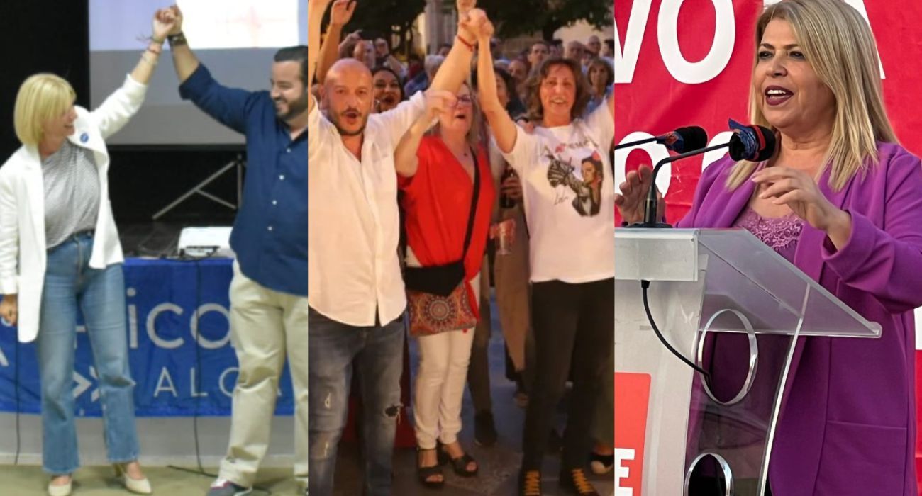 El cierre de campaña de PP, La Confluencia y PSOE.