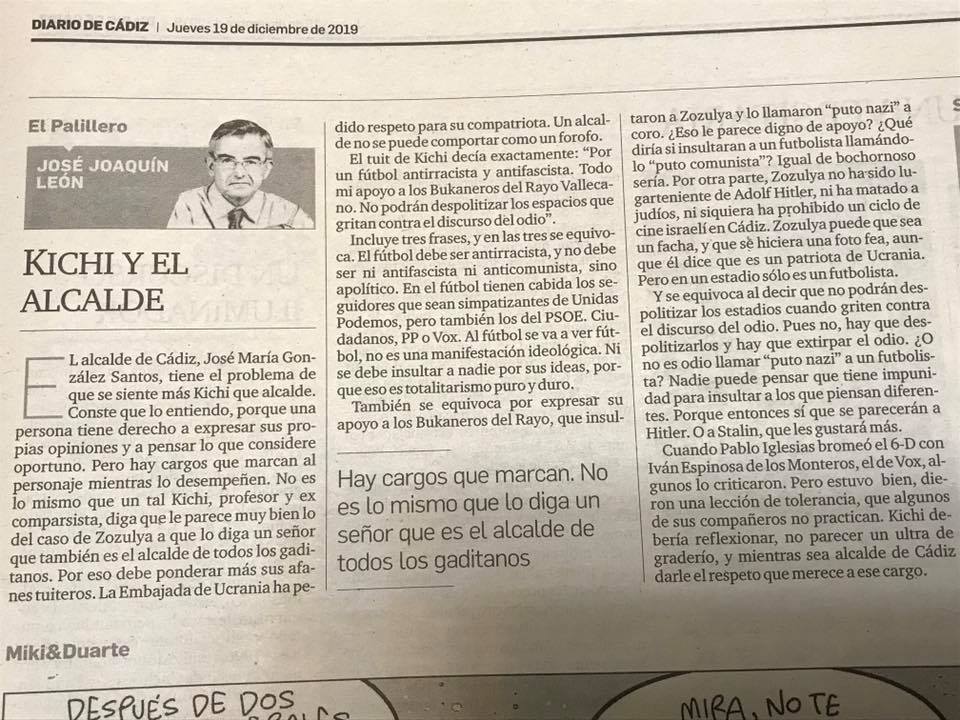 Columna publicada en 'Diario de Cádiz'.