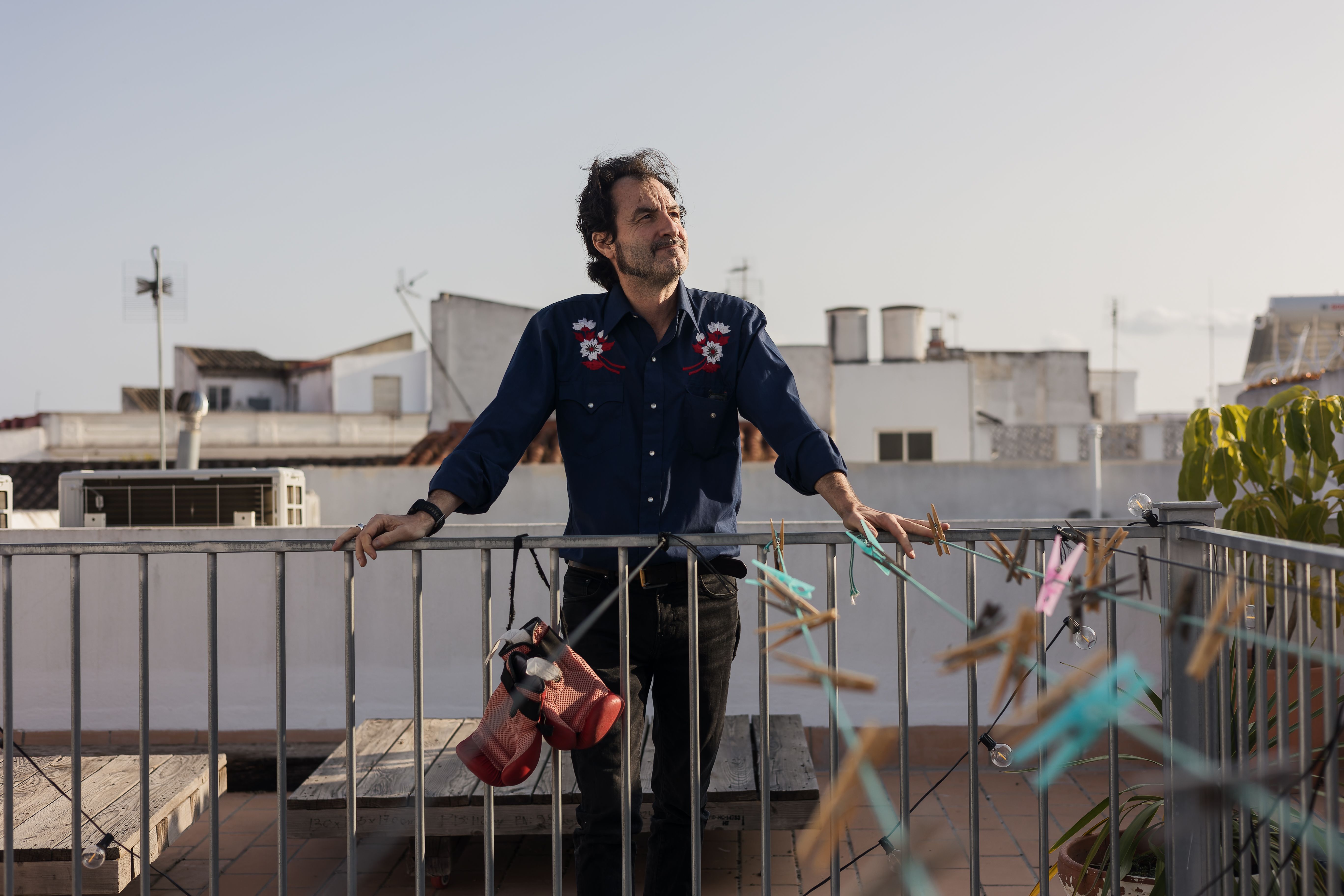 Juan Carlos León, poco antes de la presentación de 'La Noche de San Juan'.