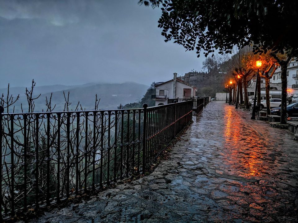Lluvia en Grazalema. FOTO: RADIO GRAZALEMA