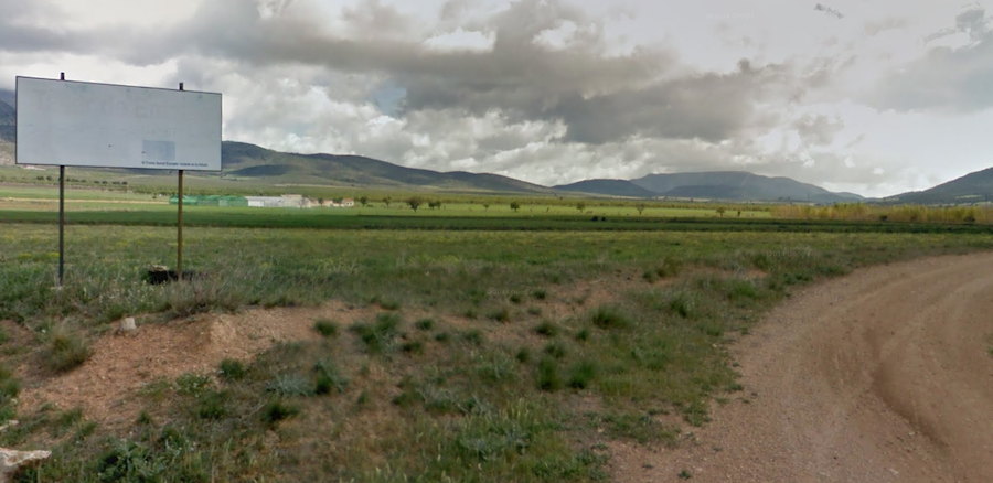 Una imagen de Google Maps de la vía donde se produjo el accidente, cerca de Huéscar (Granada).