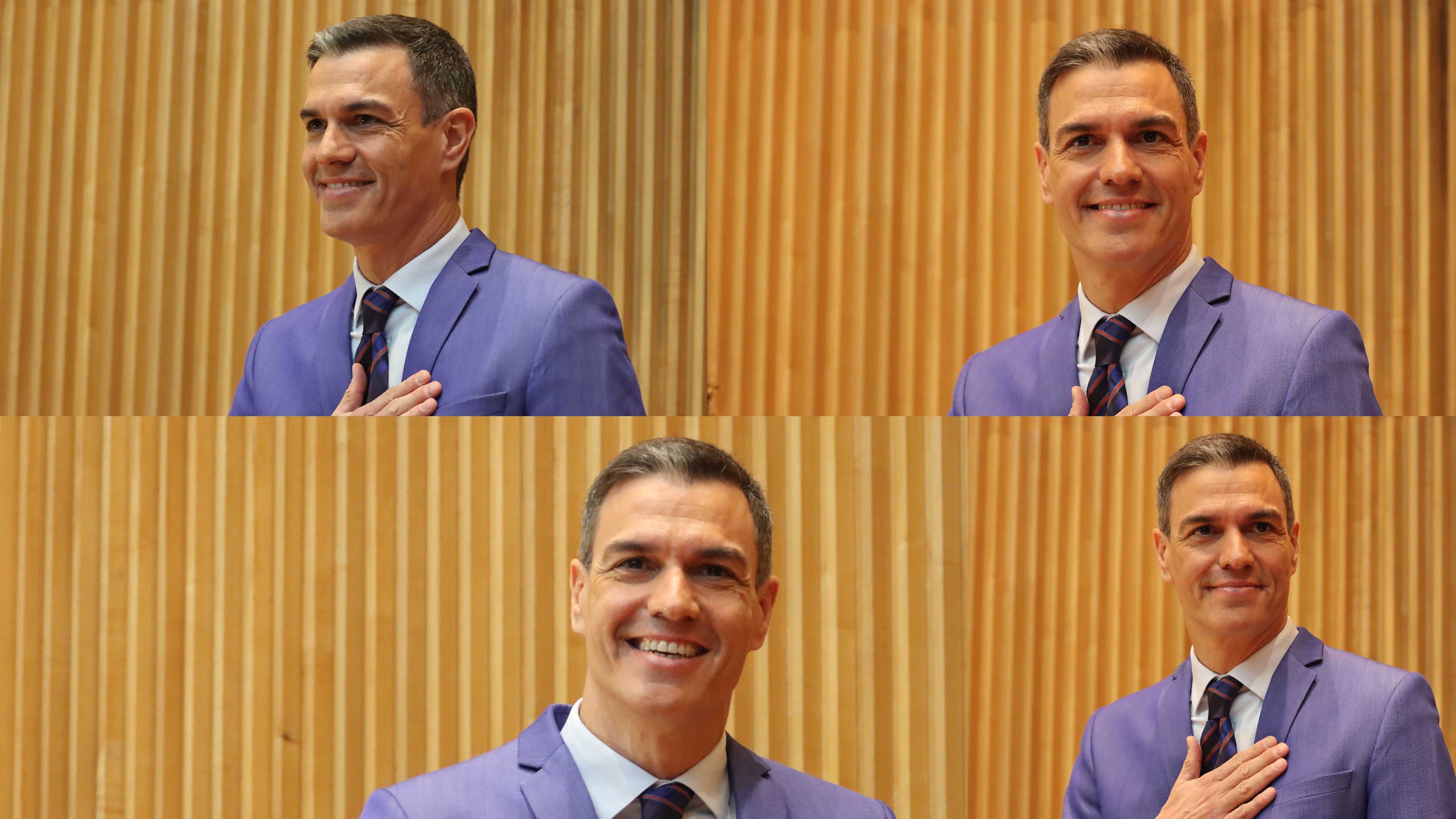 Pedro Sánchez preside la reunión de diputados y diputadas y senadores socialistas de la XIV legislatura.