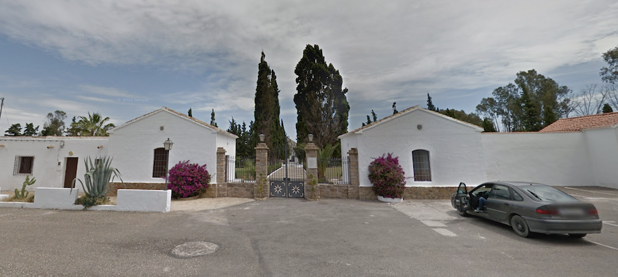 El cementerio de Mojácar, donde trabaja como sepulturero un investigado por la compra de votos.