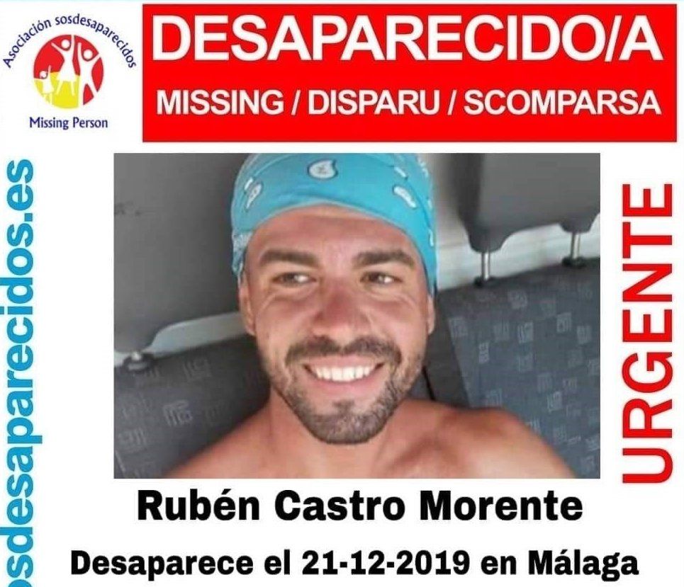 Imagen de Rubén Castro, desaparecido en Churriana.