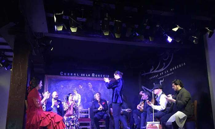 Zambomba jerezana en el Corrral de la Morería en Madrid. (Foto: El Economista)