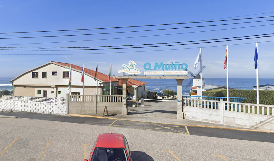 El camping donde trabajaba la mujer asesinada en Pontevedra.