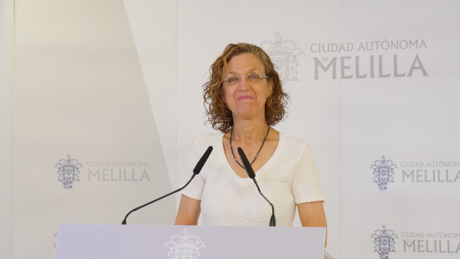 La vicepresidenta de la ciudad autónoma de Melilla, Gloria Rojas.
