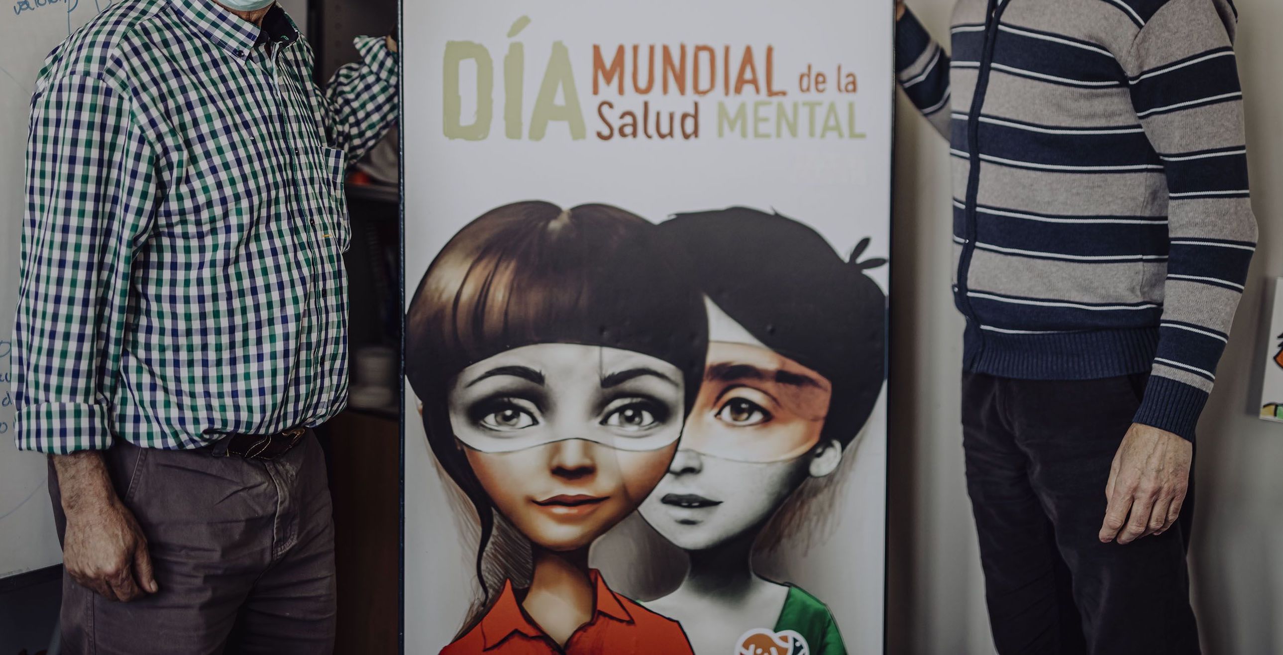 Cartel conmemorativo del Día Mundial de la Salud Mental.