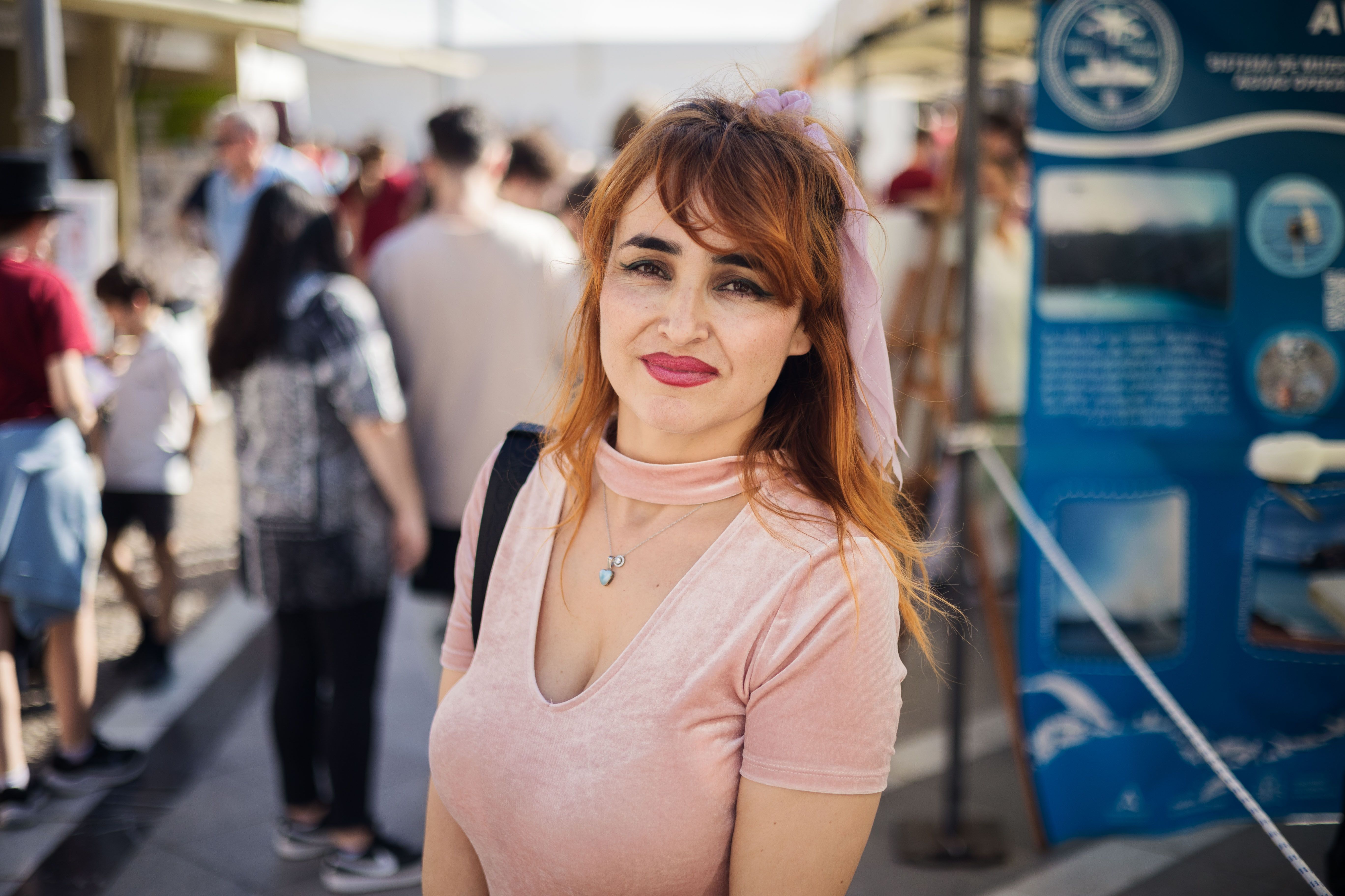 Isabel Caballero de Frutos, poco antes de su charla.