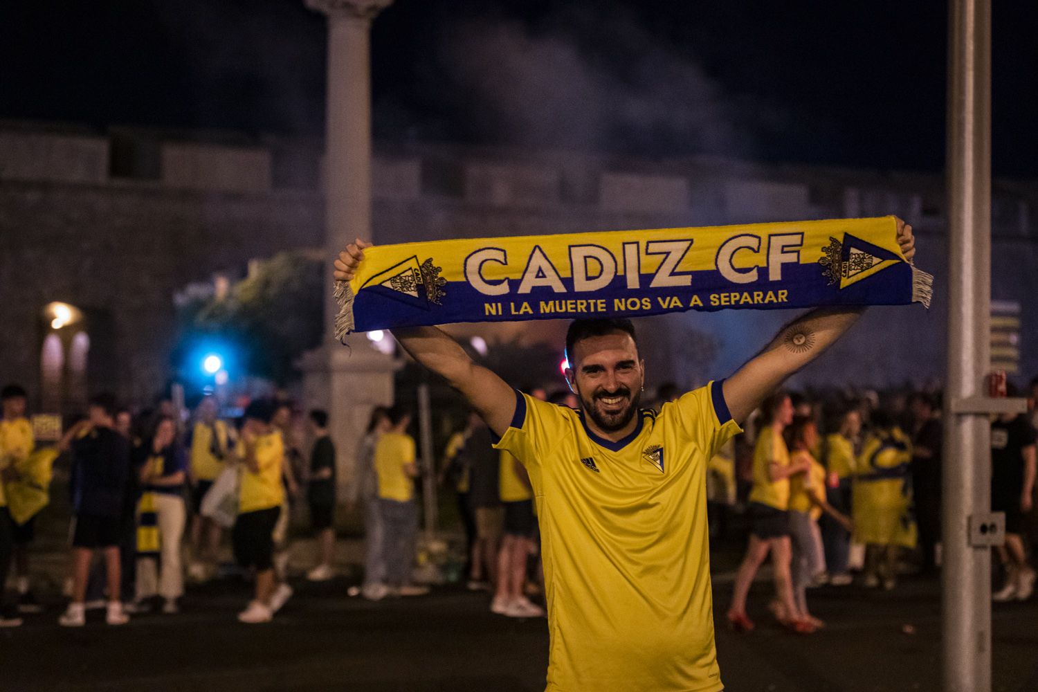 Fiesta por la permanencia del Cádiz CF