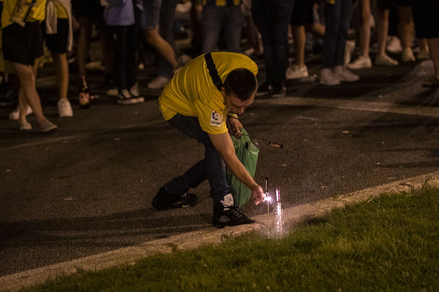 Fiesta por la permanencia del Cádiz CF 2