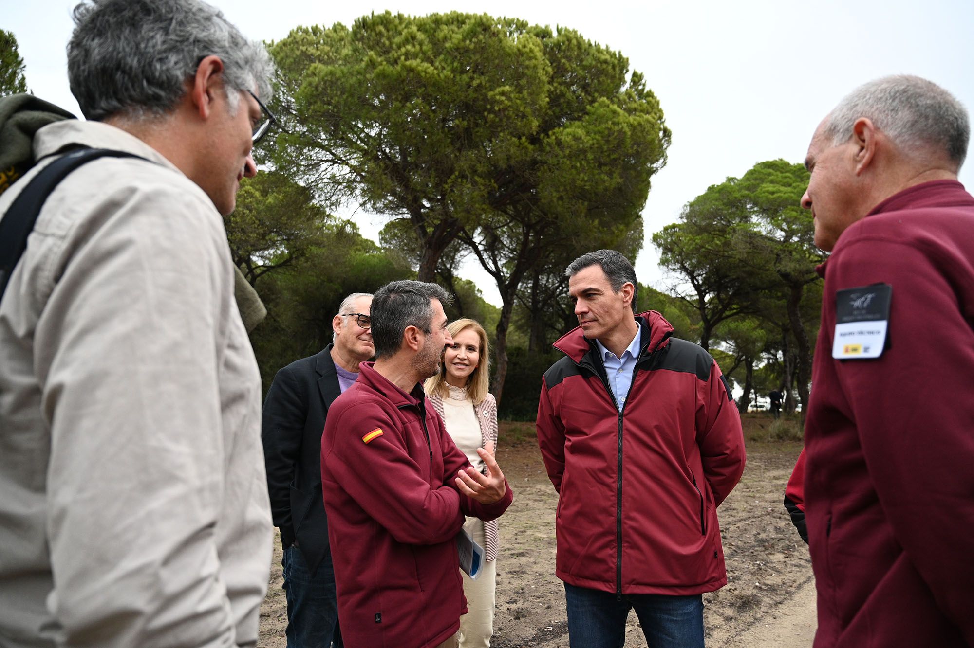 Pedro Sánchez en una visita a Doñana.
