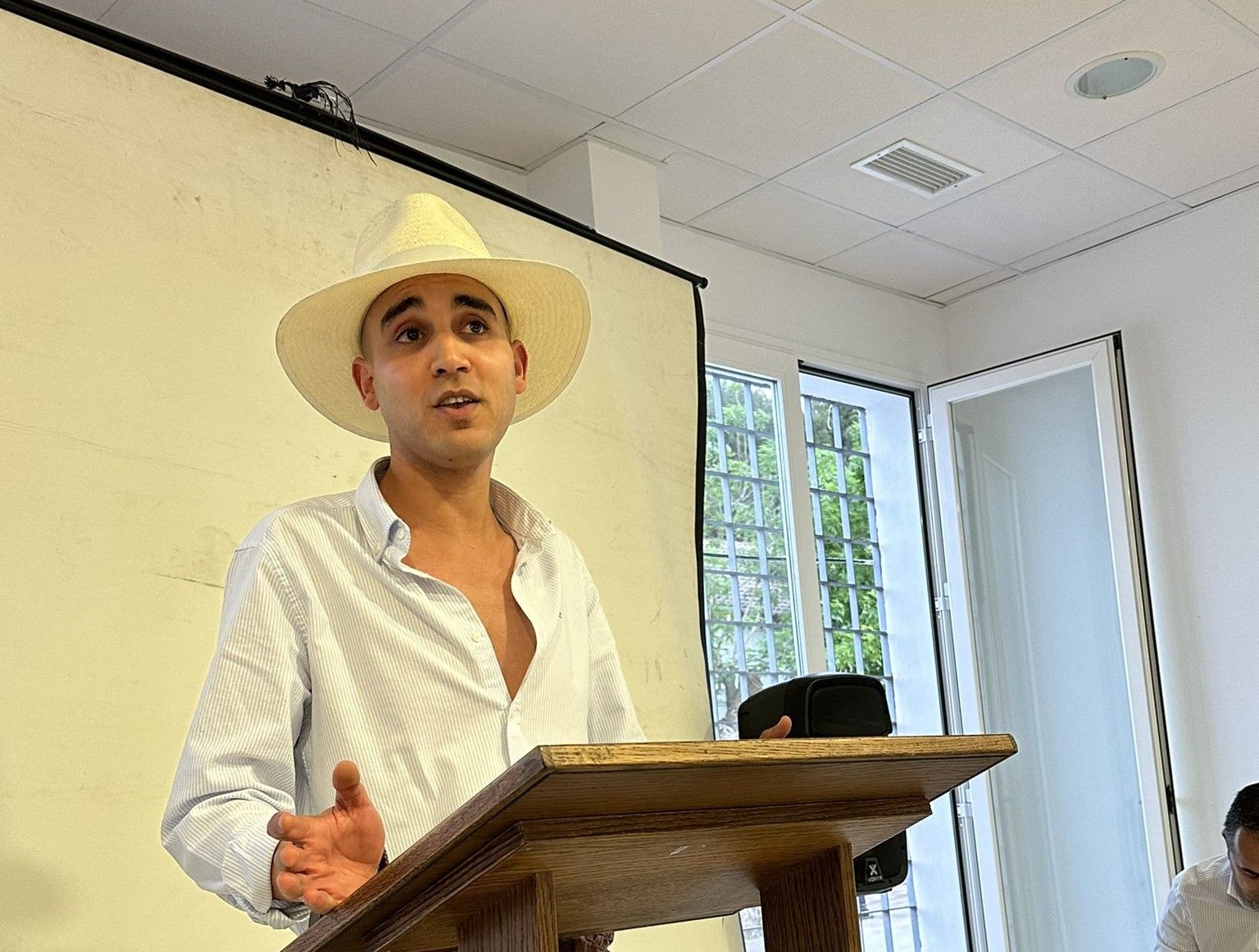 Juan Jesús Gallardo, alcalde de Alfarnate, en Málaga.