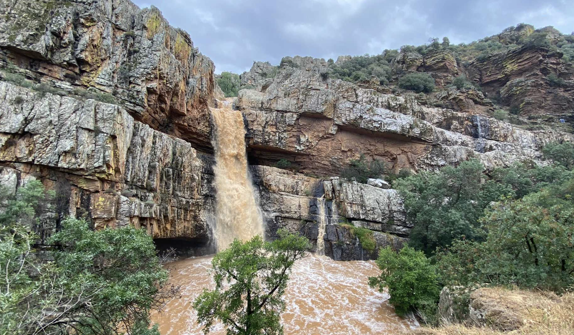 Esta cascada de 40 metros de altura está en Andalucía y las últimas lluvias la han reactivado.