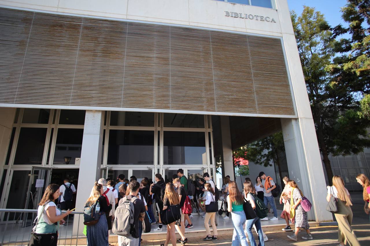 Un grupo de estudiantes españoles.
