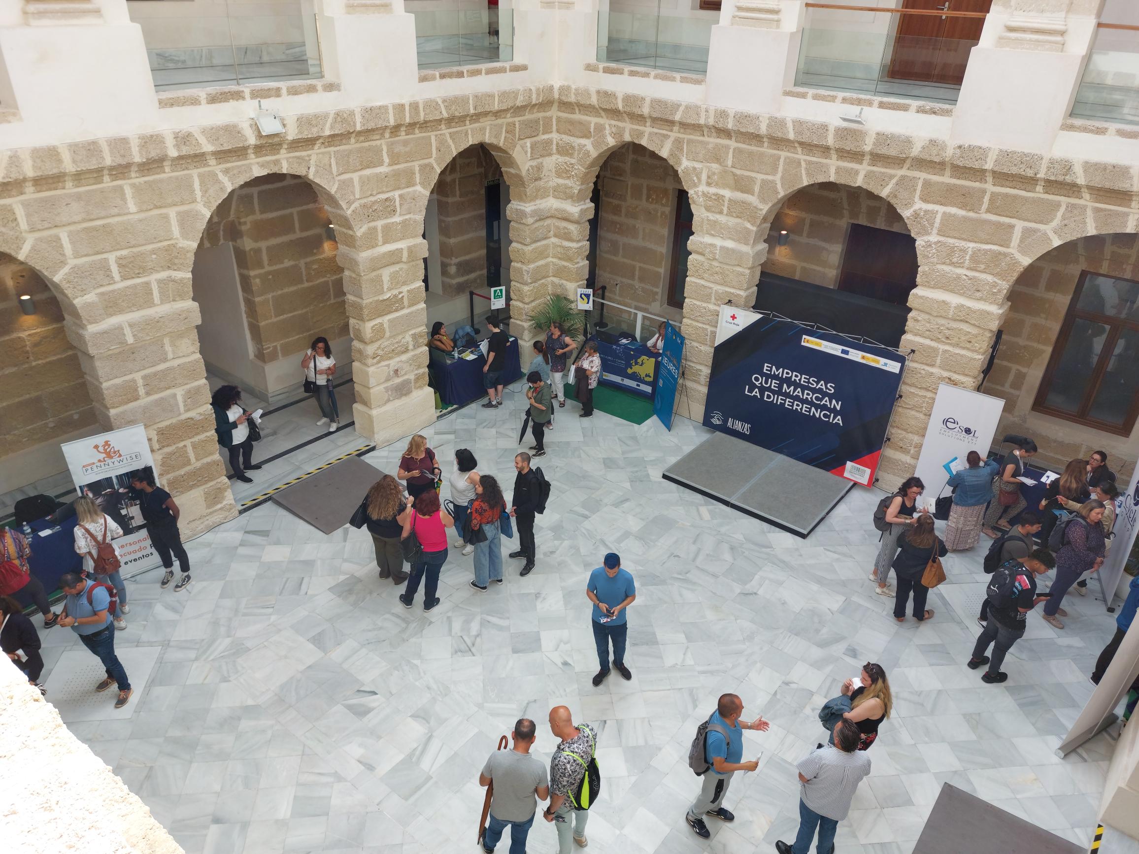 La casa de Iberoamérica durante la celebración de la Feria del Empleo. 