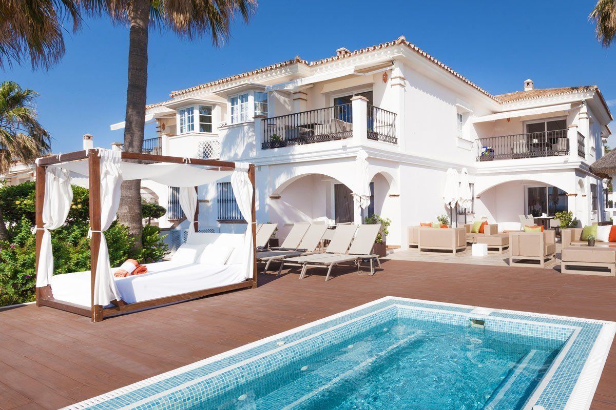 Una piscina del complejo La Costa World, donde estaba alojada la familia.