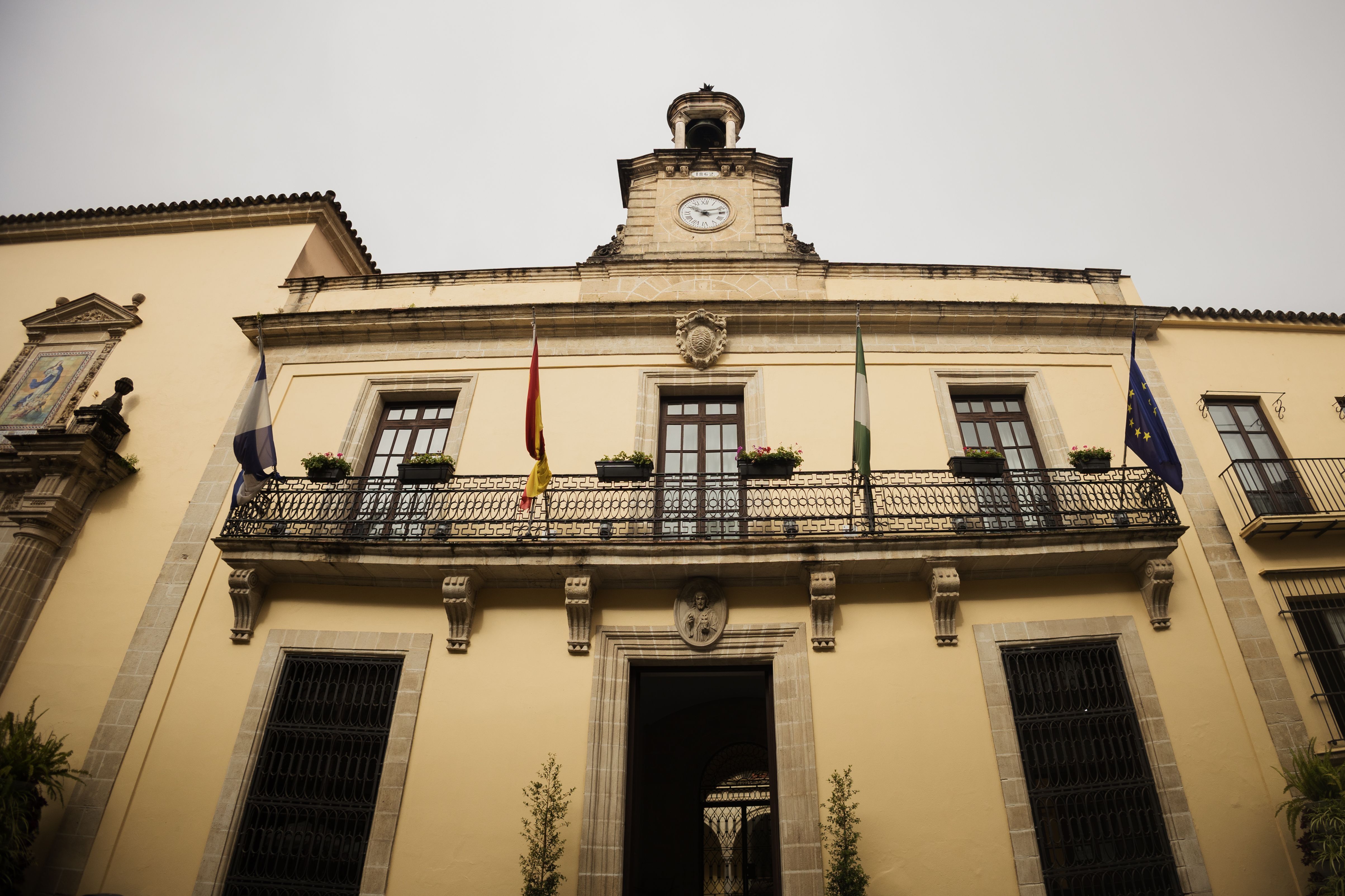 El Ayuntamiento de Jerez, en una imagen retrospectiva.