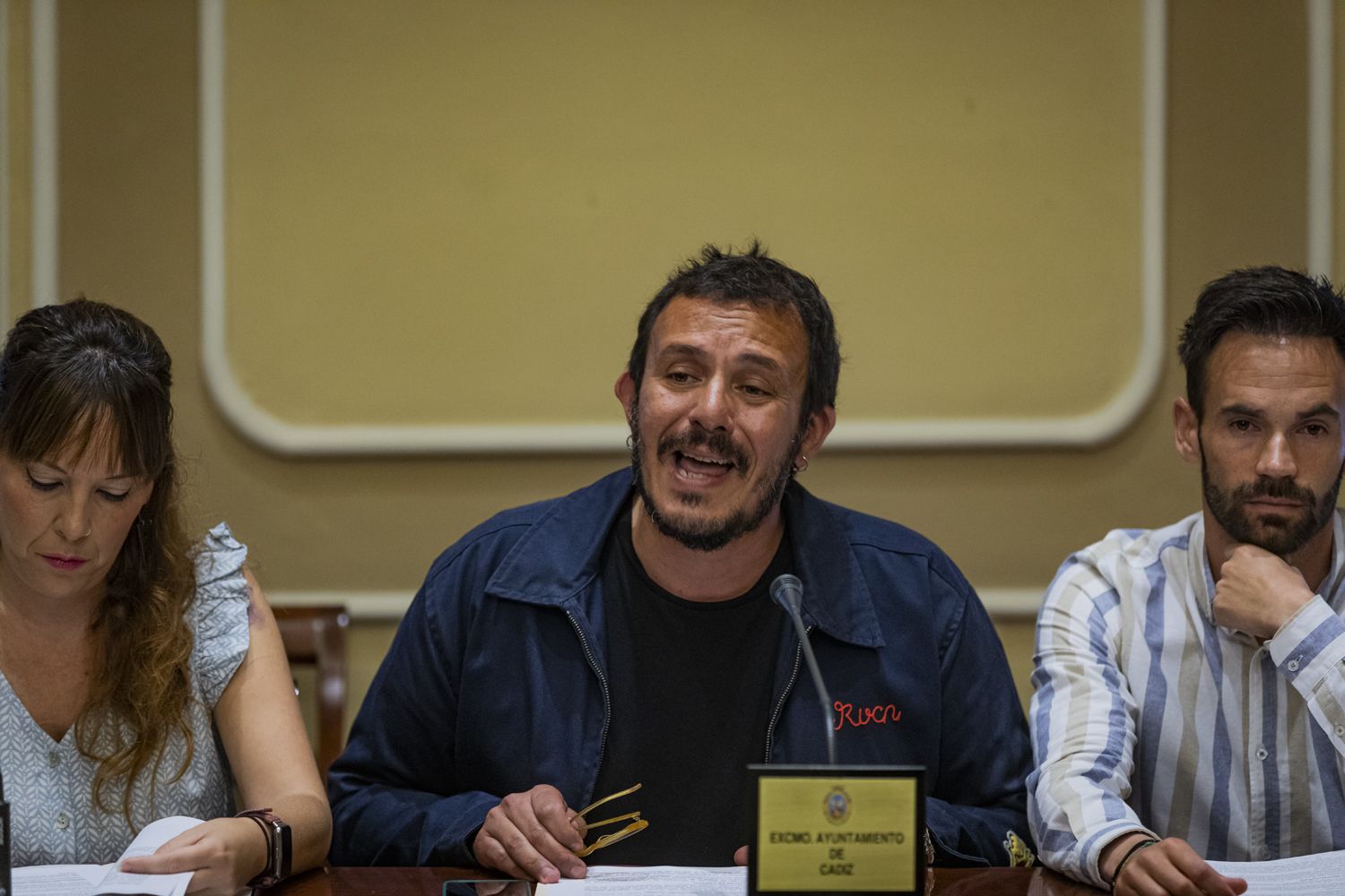 'Kichi' se mostró muy reivindicativo en su despedida como alcalde. GERMÁN MESA