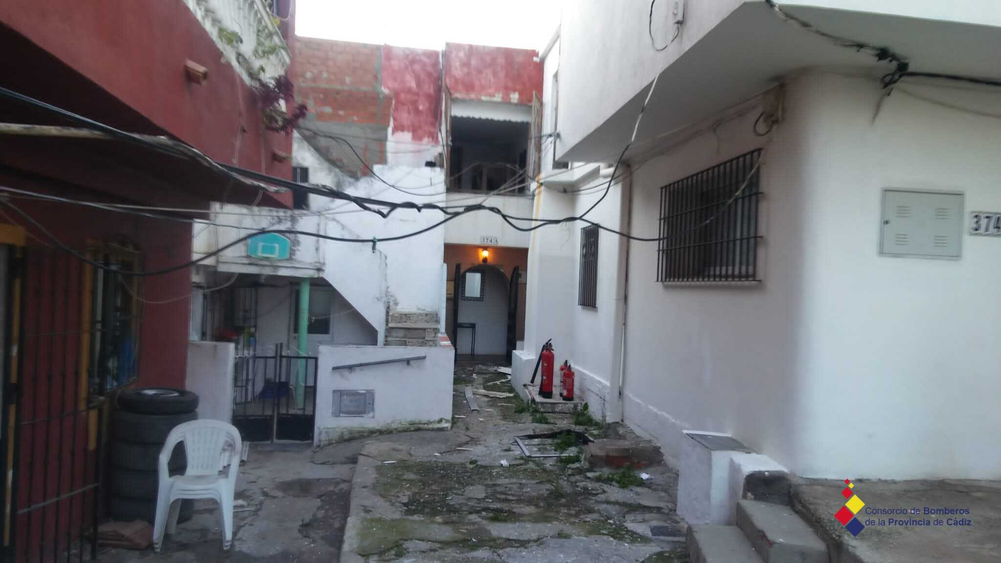 La vivienda ha quedado totalmente destruida tras la deflagración.