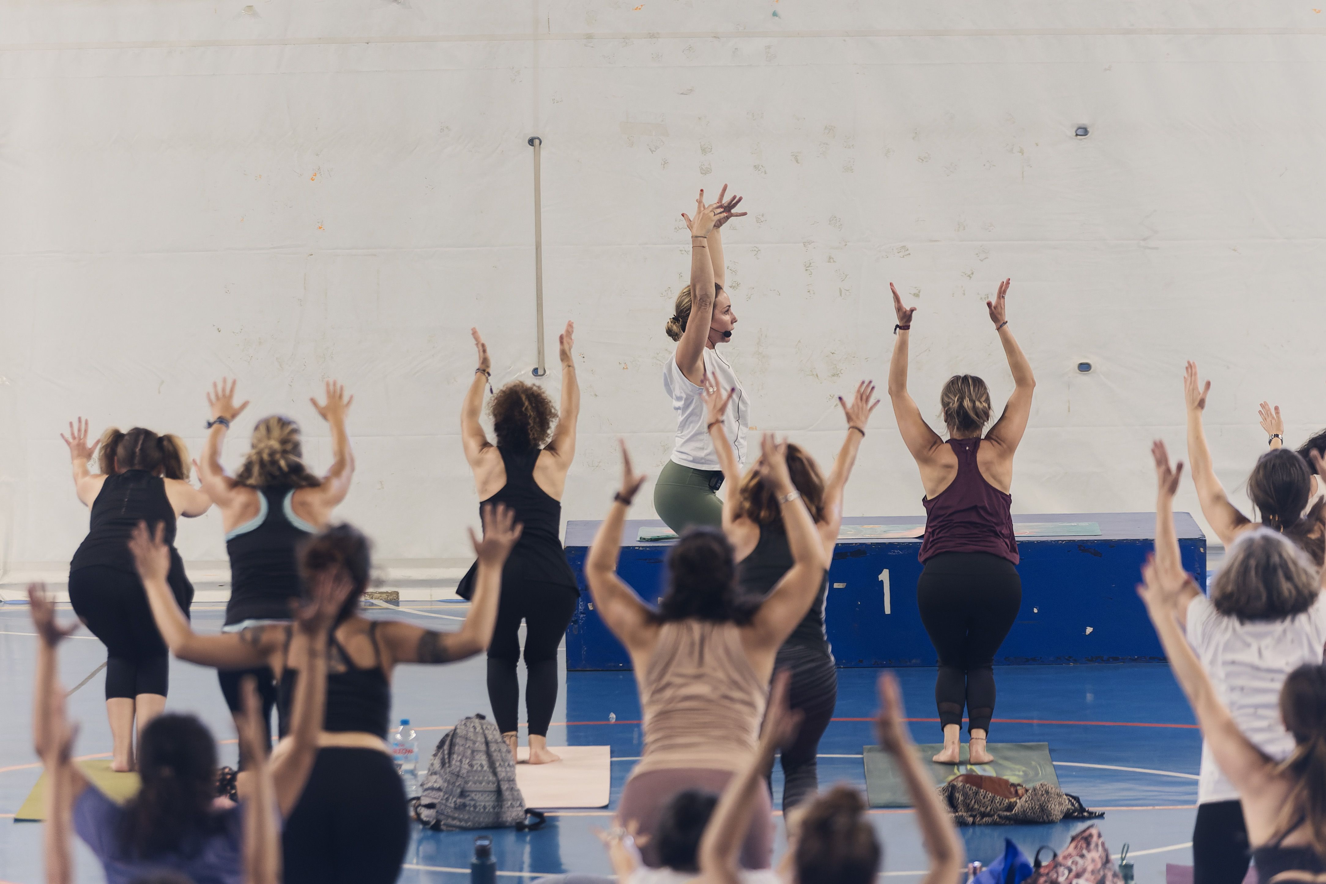 Varias personas practican ejercicio en una imagen de archivo. 