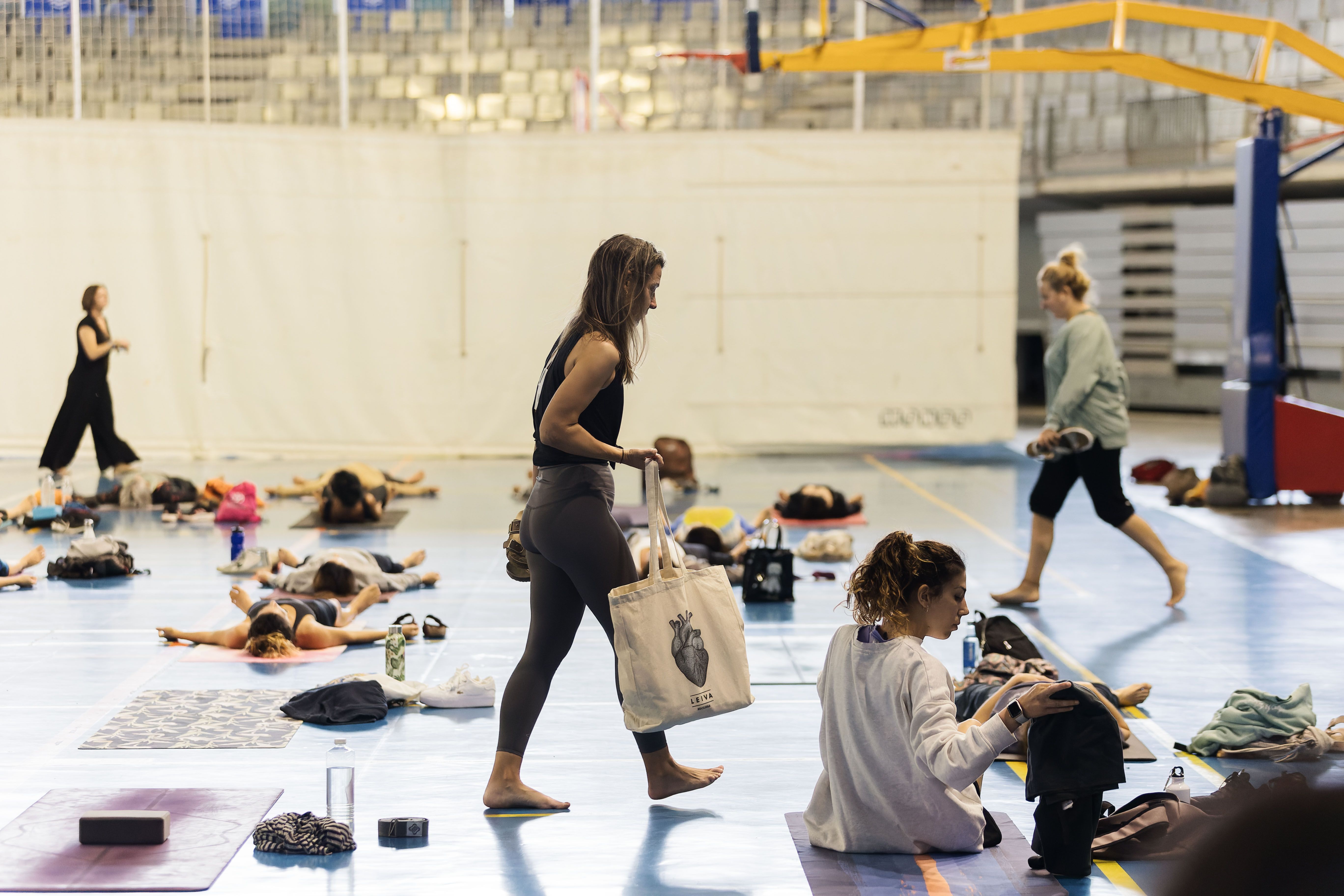Congreso de yoga en el Palacio de Deportes de Jerez